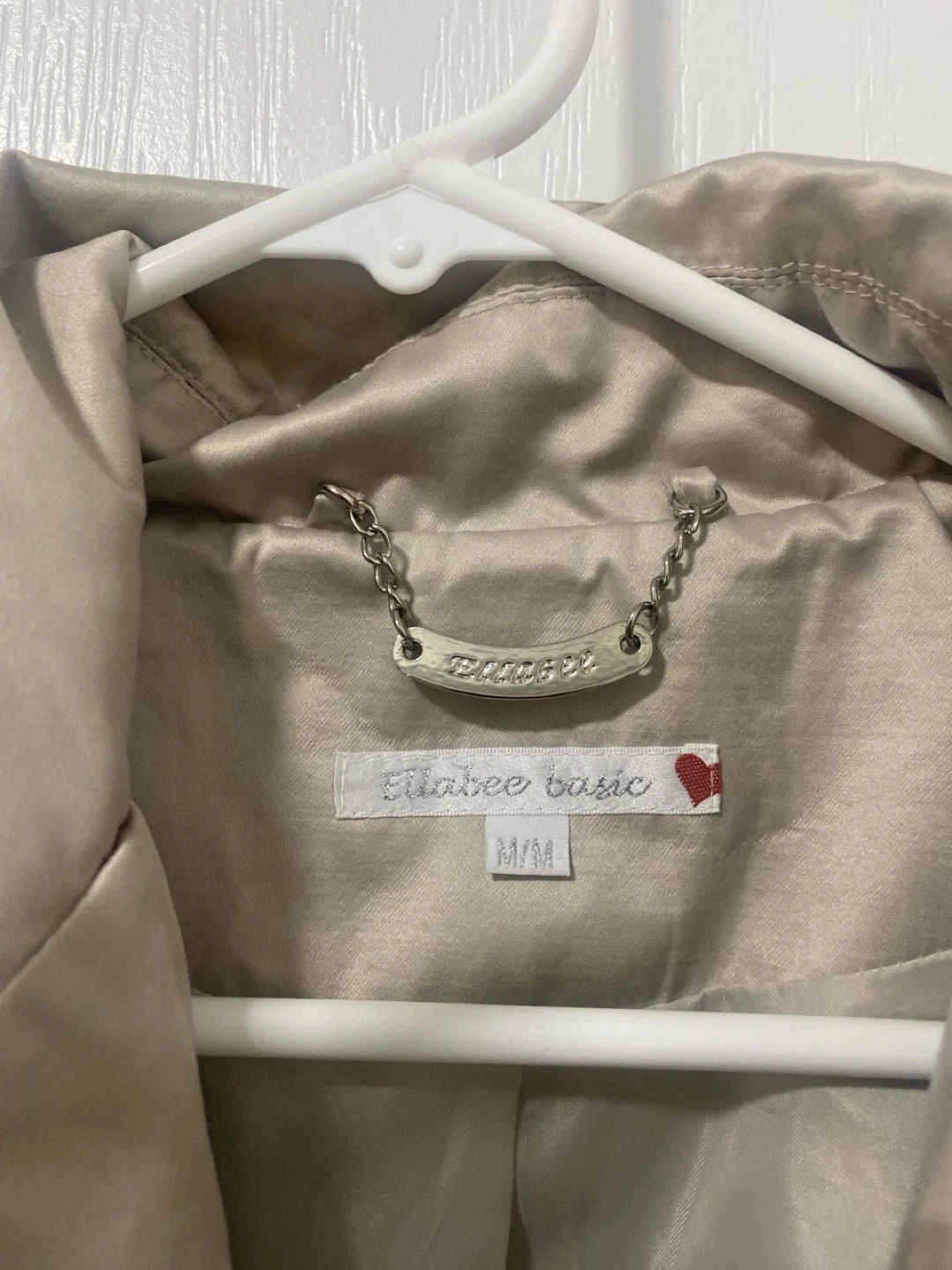 Ellabee Basic Beige Trench Coat - Size M/M