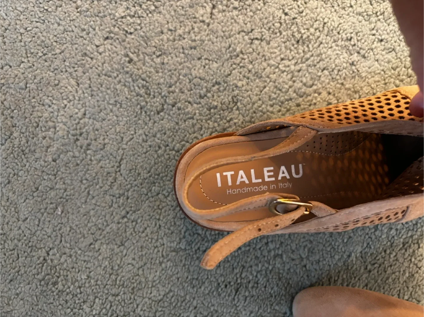 Italeau Suede Slingback Heels - Size 7 image indicator(6)