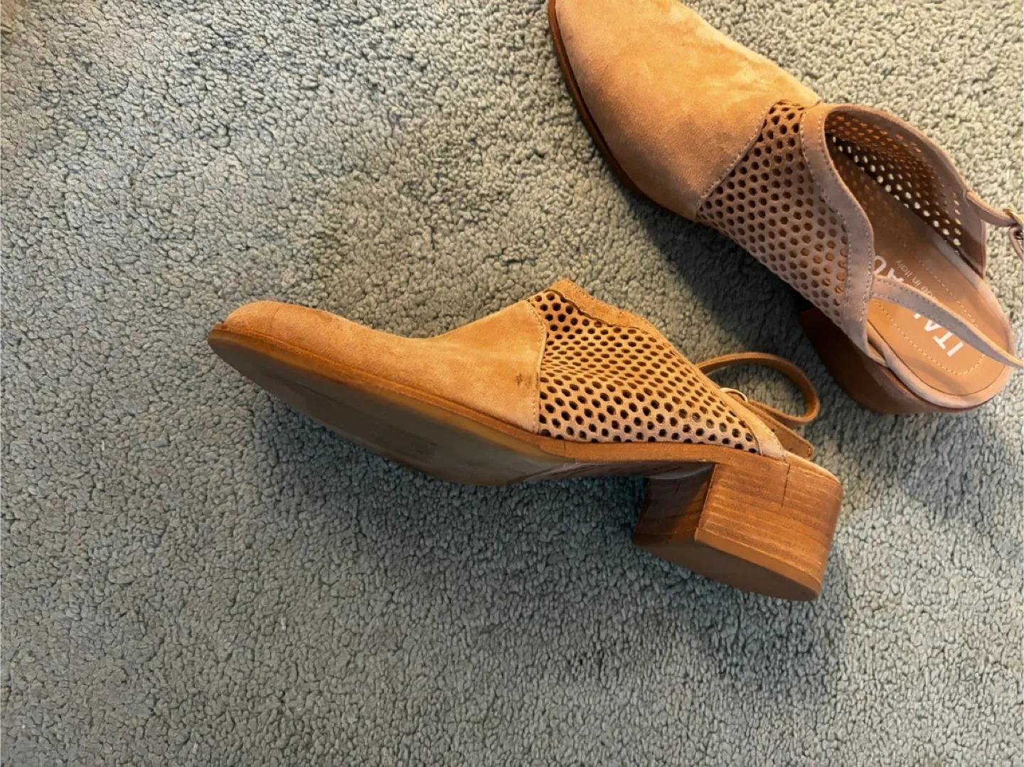 Italeau Suede Slingback Heels - Size 7 image indicator(3)