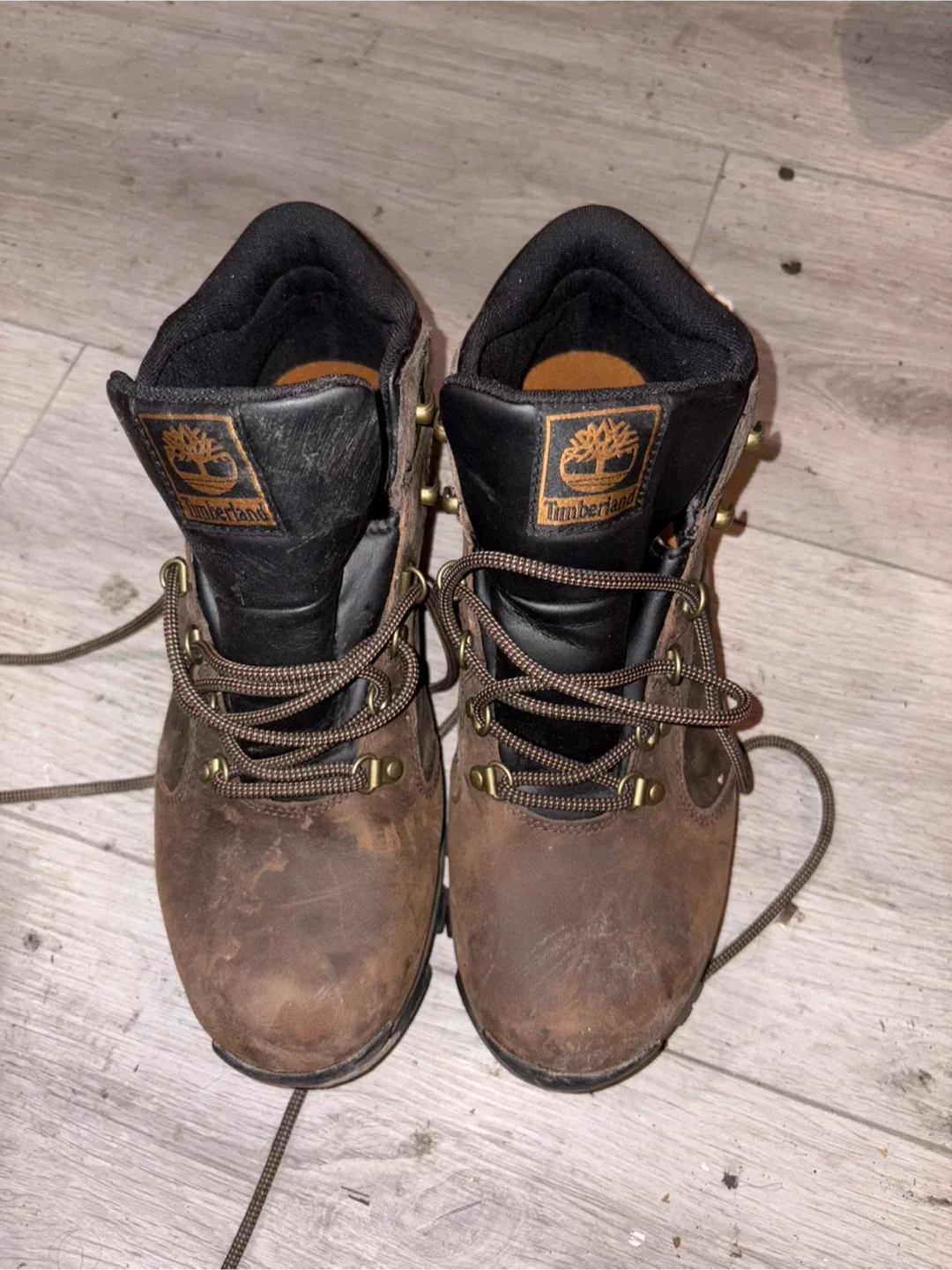 Timberland Brown Leather Hiking Boots image indicator(2)