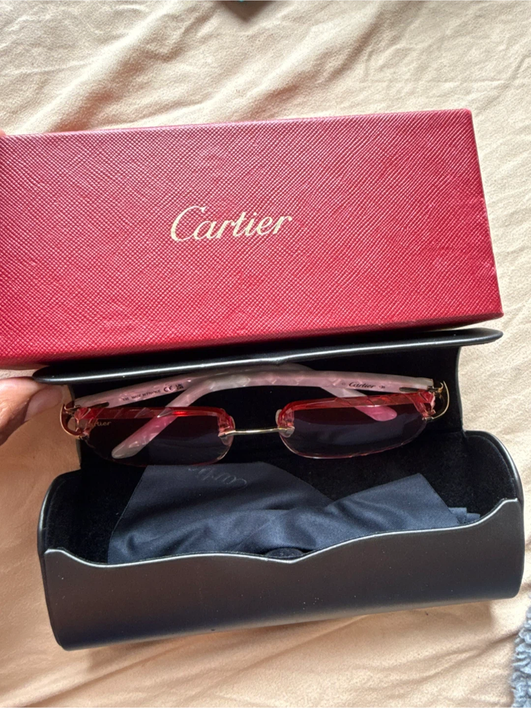 Cartier CT01850 Rimless Sunglasses
