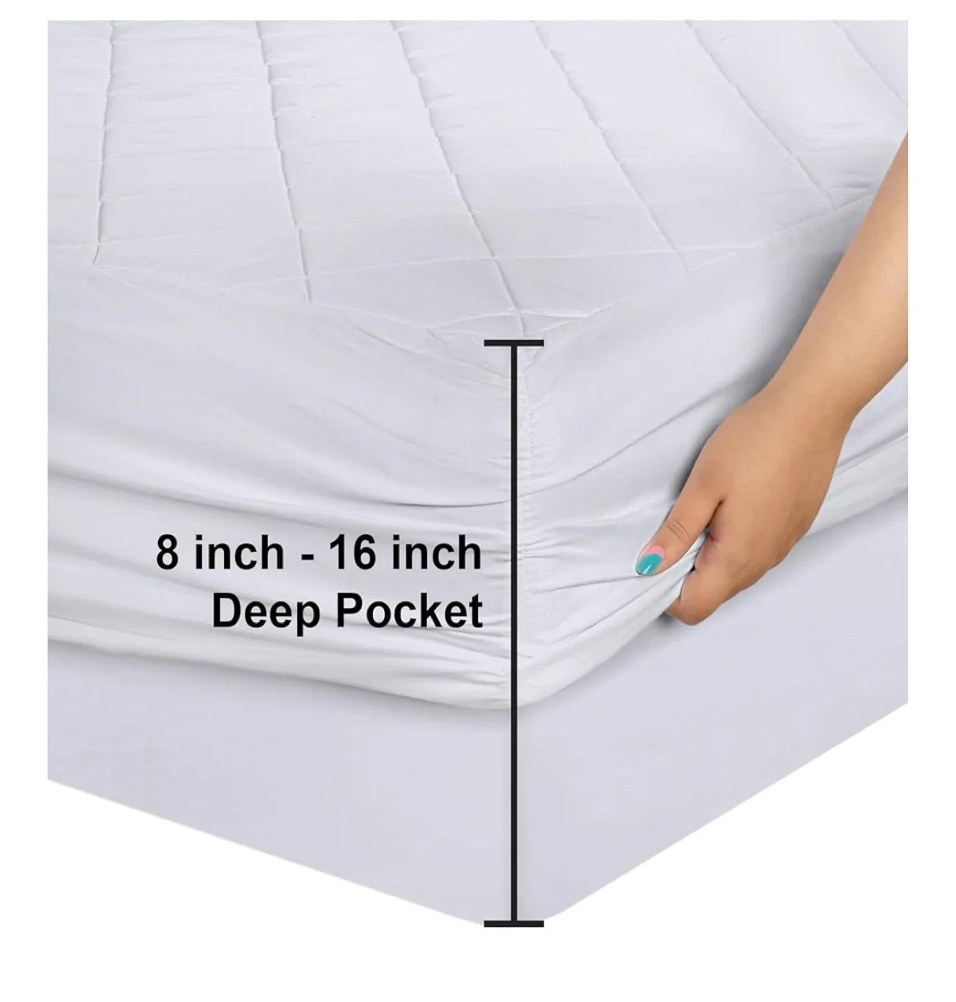 Quilted fitted Mattress Pad - Twin brand new image indicator(5)