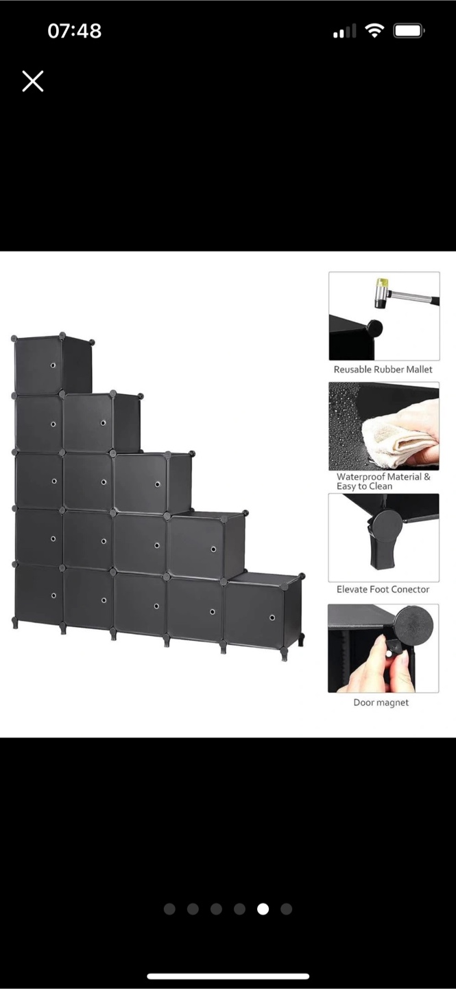42 black plastic boards