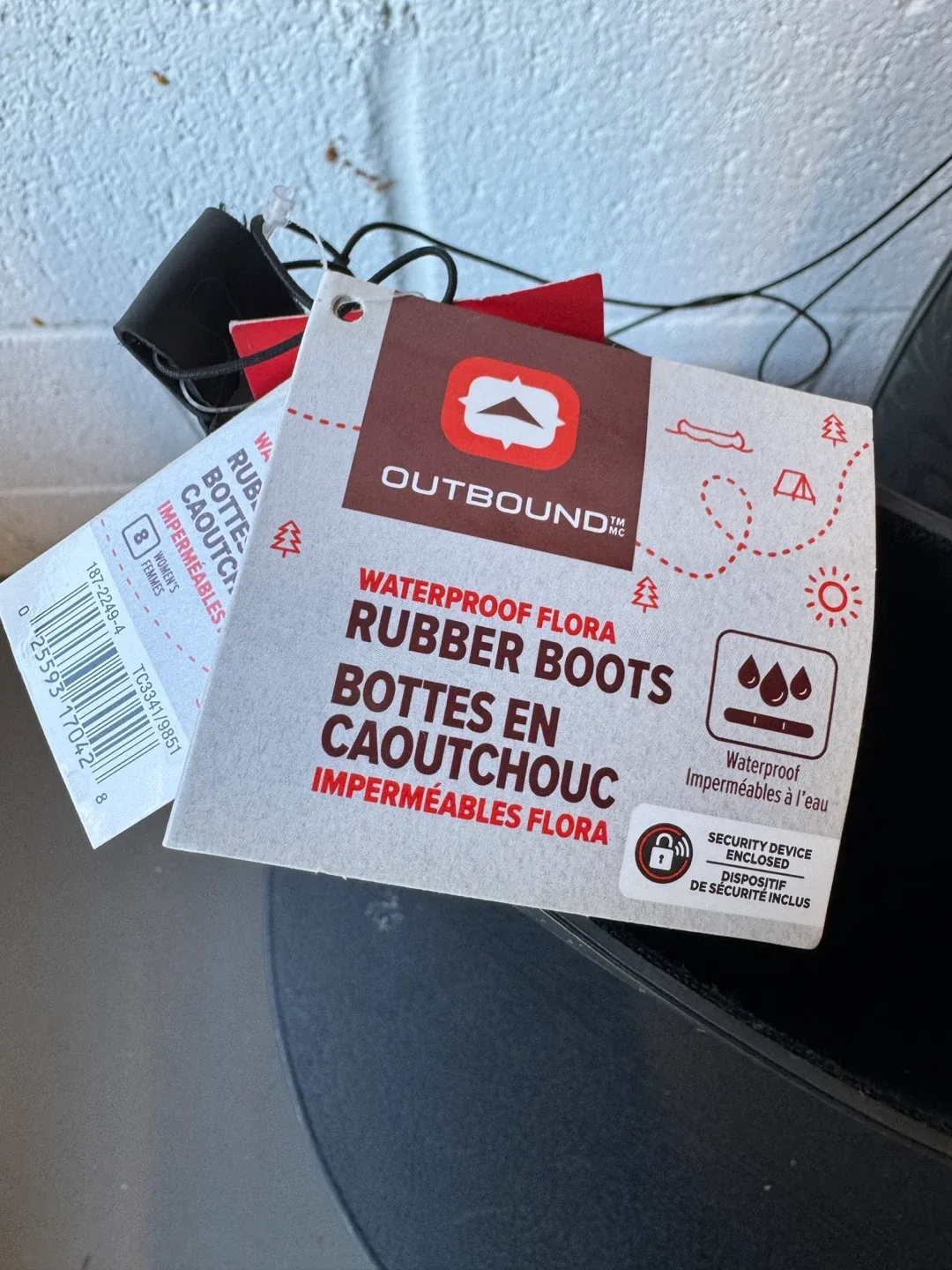 Outbound Waterproof Flora Rubber Boots - US 8 🧡 image indicator(4)