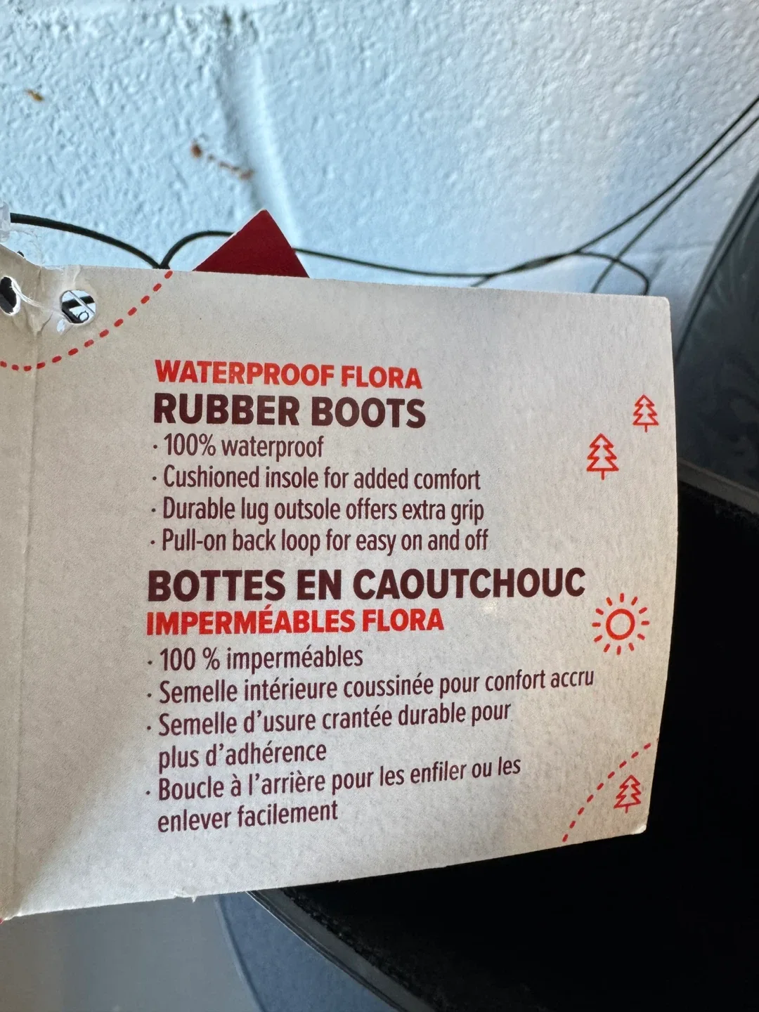 Outbound Waterproof Flora Rubber Boots - US 8 🧡 image indicator(5)