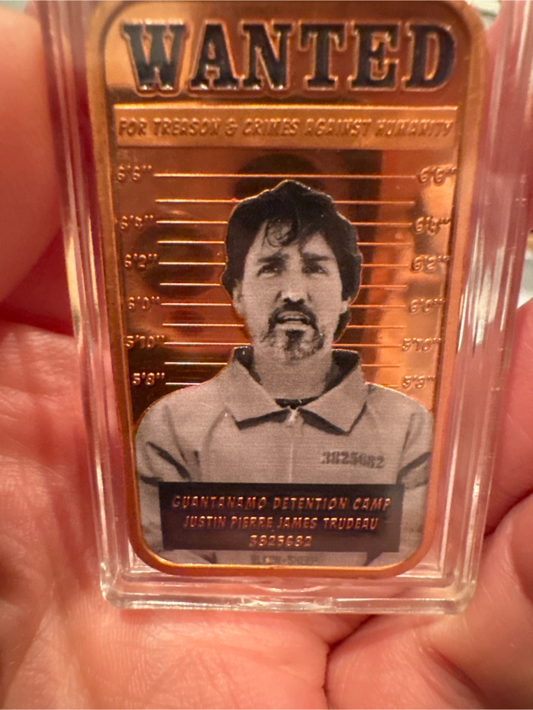 1oz wanted trudeau pierre detention camp bar