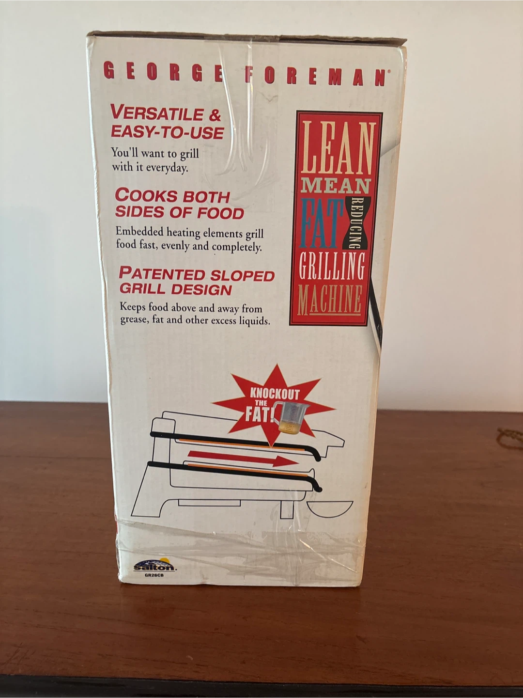 New  George Foreman Lean Mean Fat Reducing Grilling Machine - photo 2