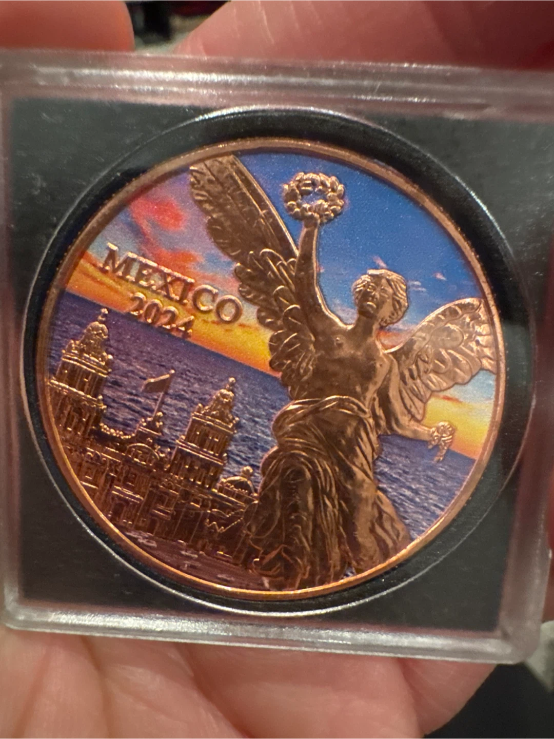 Mexico 1 AVP Ounce Fine Copper Coin