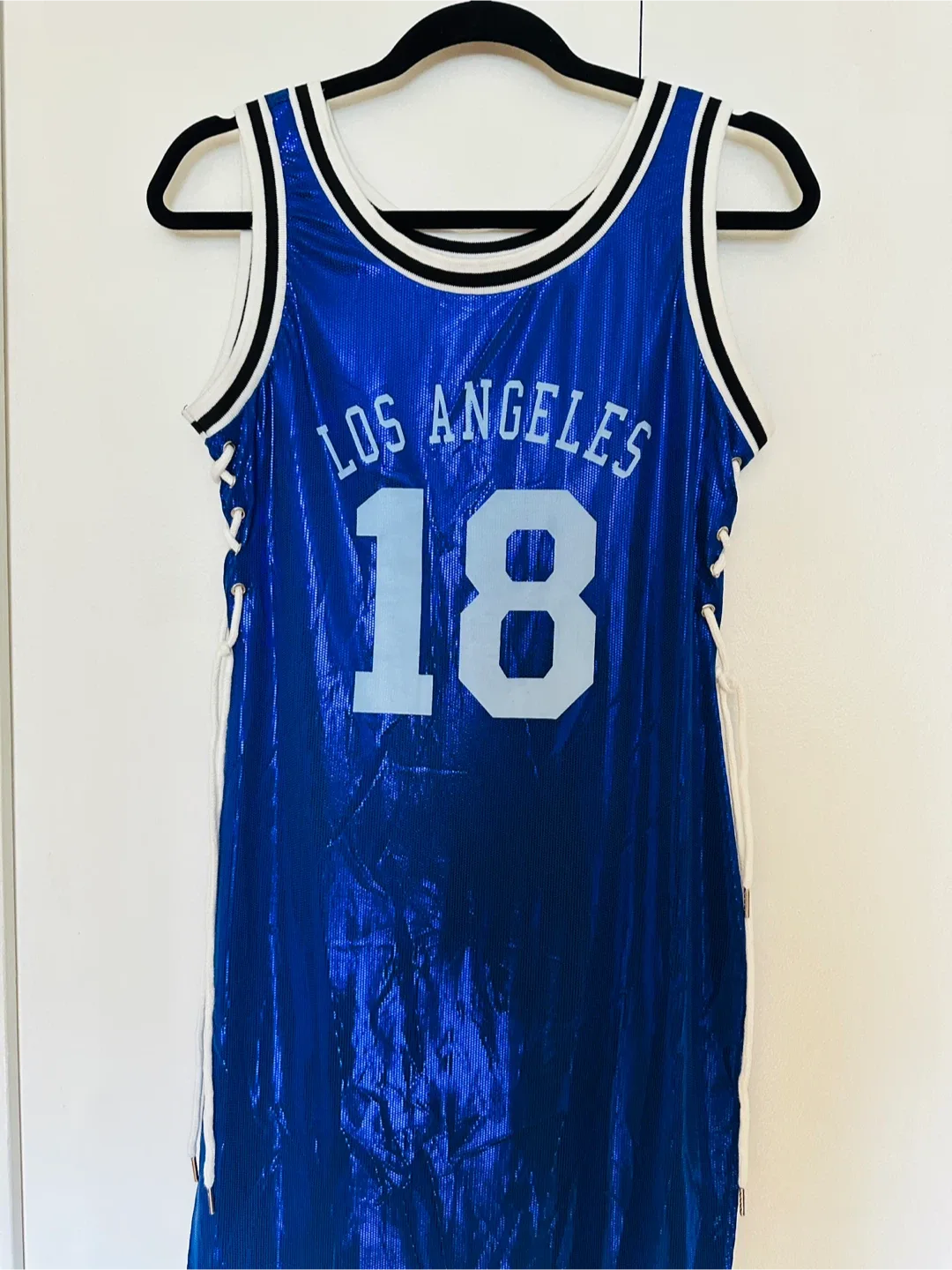 Shein Los Angeles #18 Dress - Blue, Size M image indicator(5)