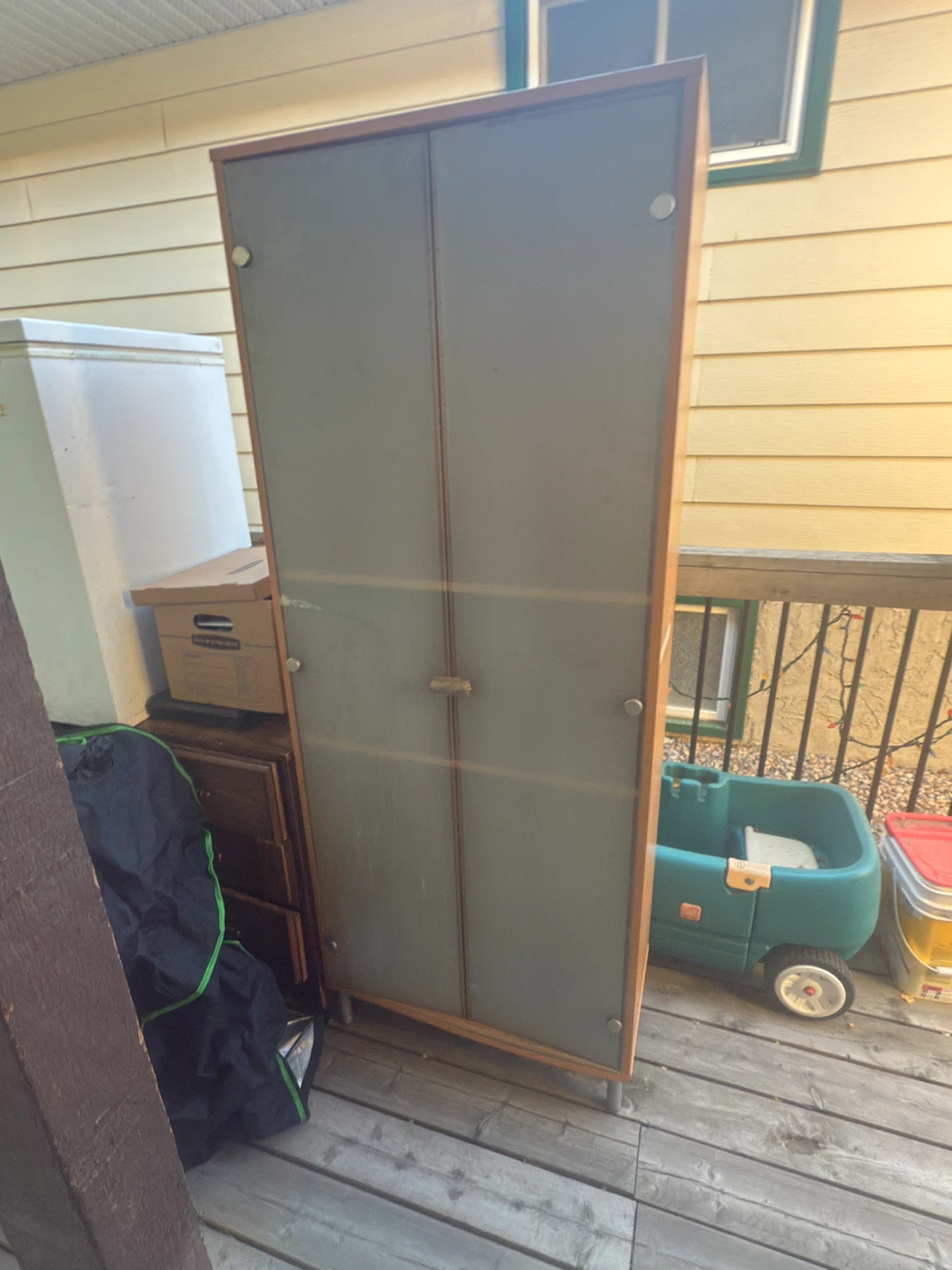 Tall Cabinet with Glass Doors