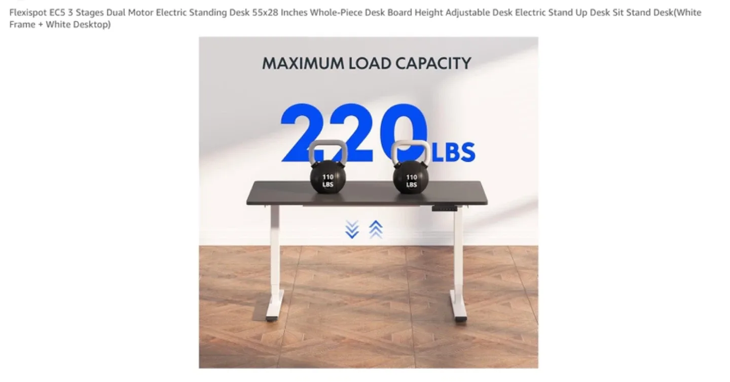 Unboxing Flexispot EC5 Electric Standing Desk, White Frame image indicator(2)