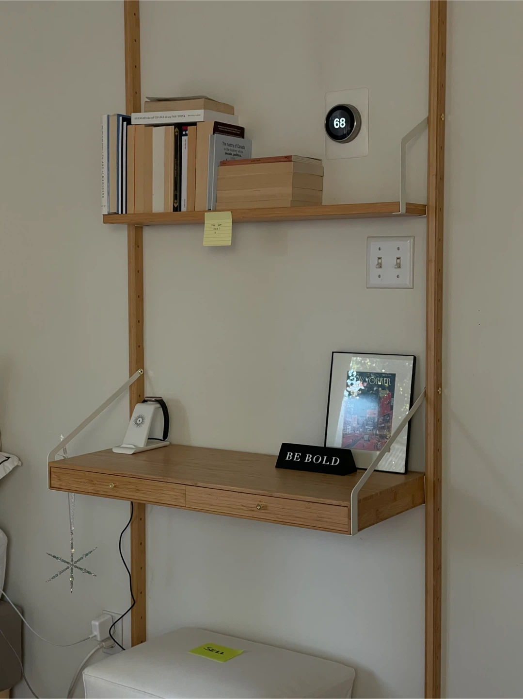 IKEA Svalnäs Wall Mounted Desk & Shelves - photo 2