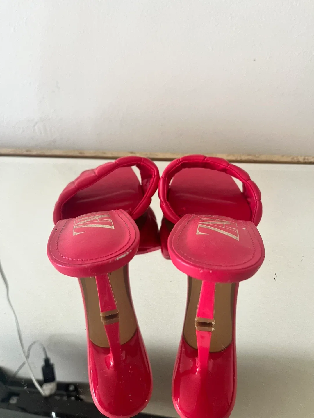 Zara Pink Heeled Sandals - Size 40 image indicator(2)