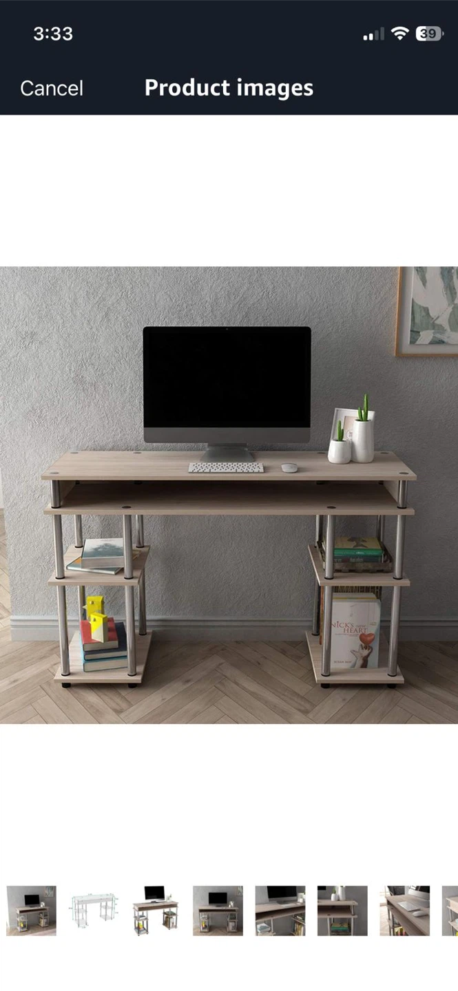 Computer Desk with Shelves