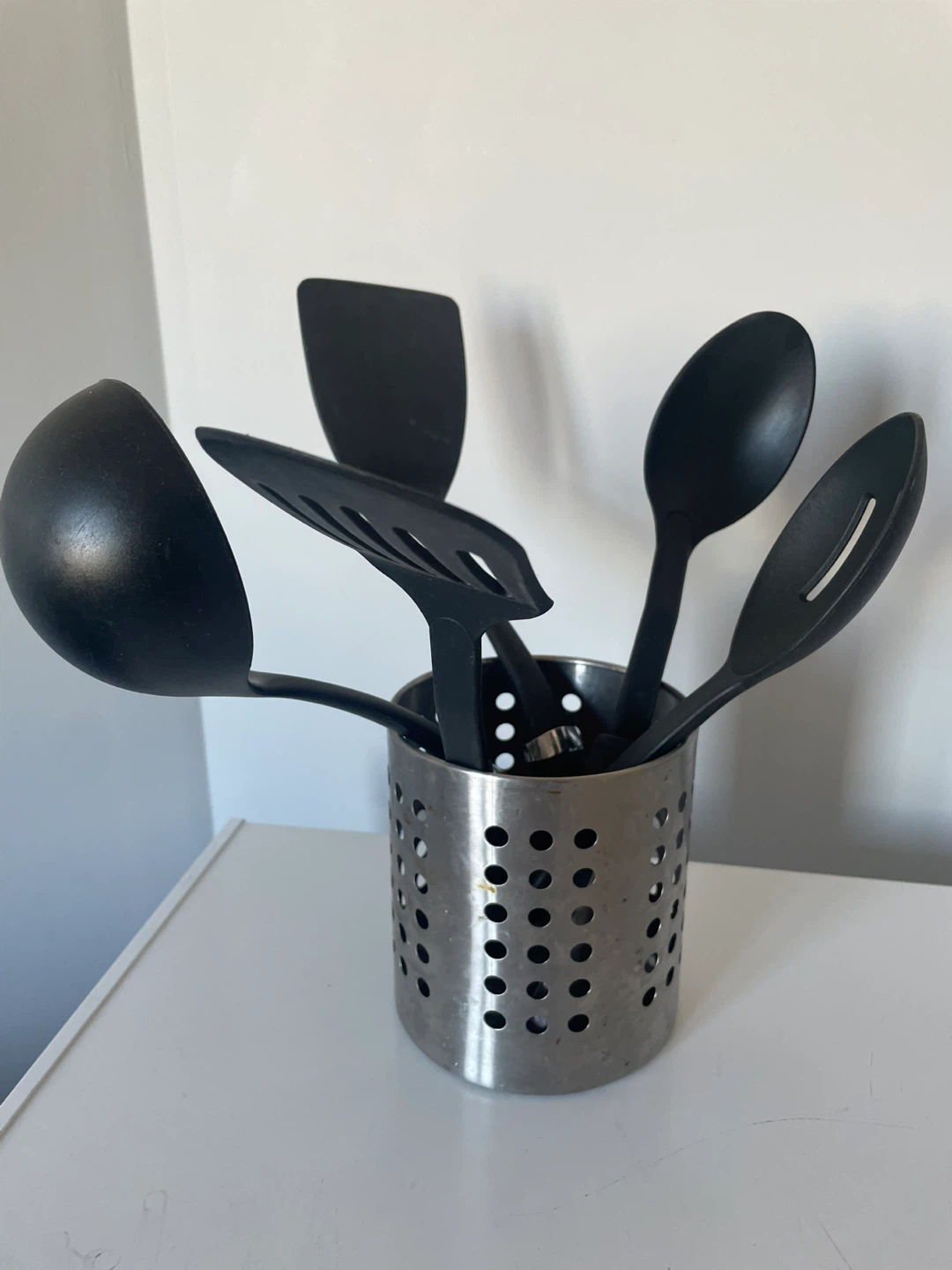 Kitchen Utensil Set with Holder 🧡