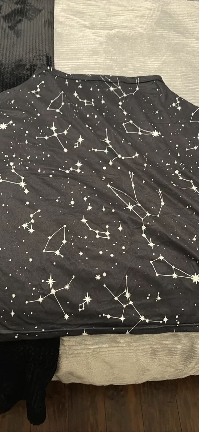 Moody Park Carseat Canopy Cover - Constellation Print image indicator(2)