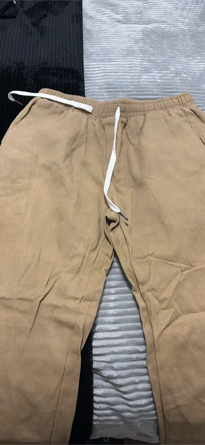 SHEIN Tan Joggers - Size M thumbnail