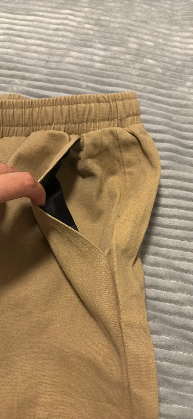 SHEIN Tan Joggers - Size M image indicator(3)