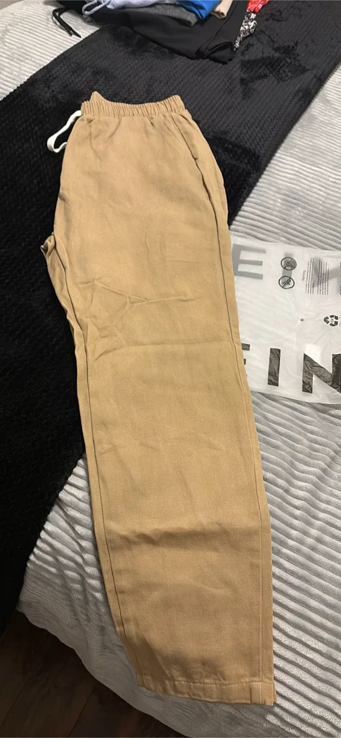 SHEIN Tan Joggers - Size M image indicator(4)