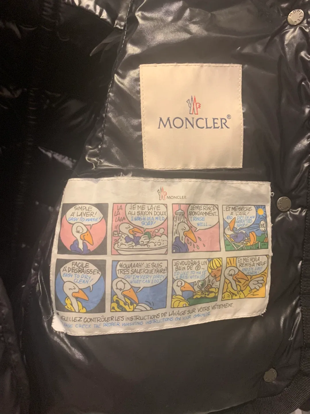 Moncler Black Down Puffer Jacket with Fur Hood image indicator(5)