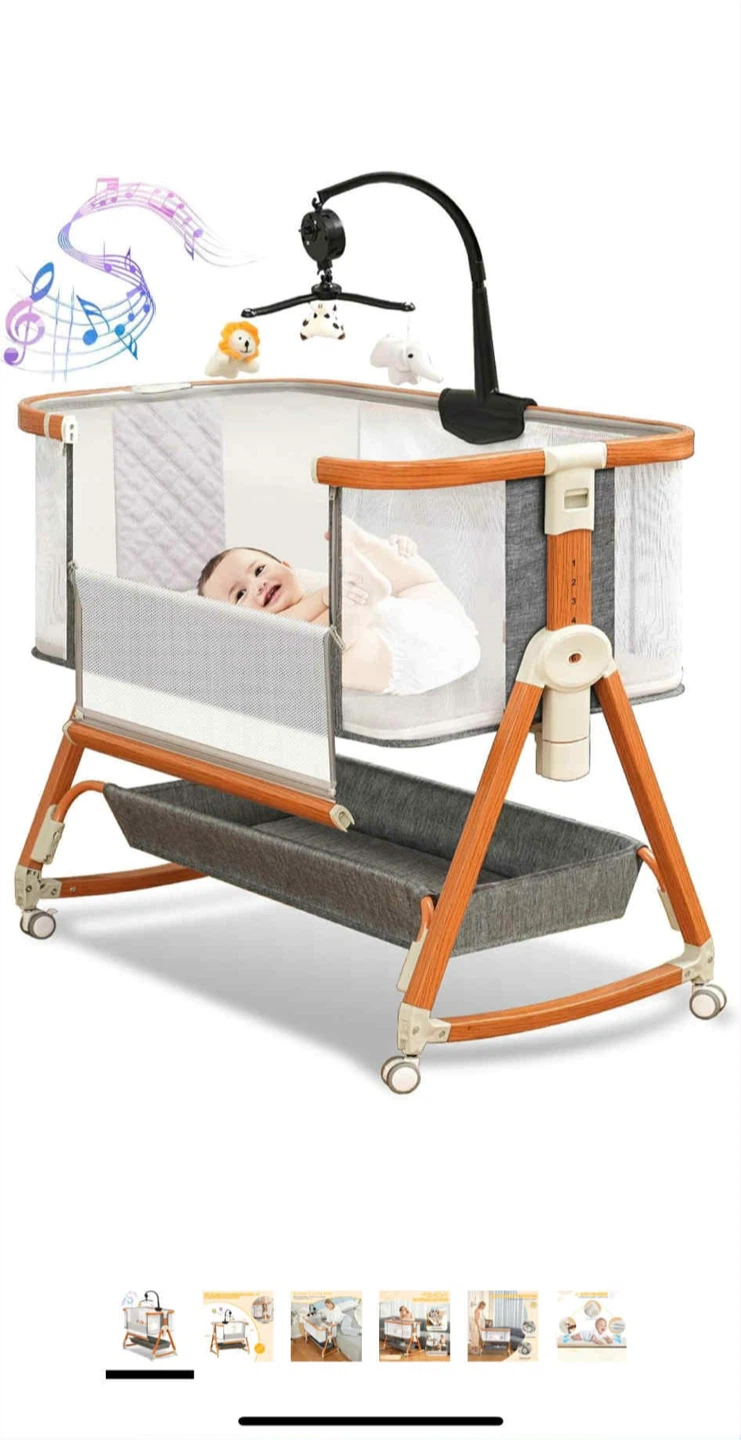 3-in-1 Convertible Bassinet - Grey