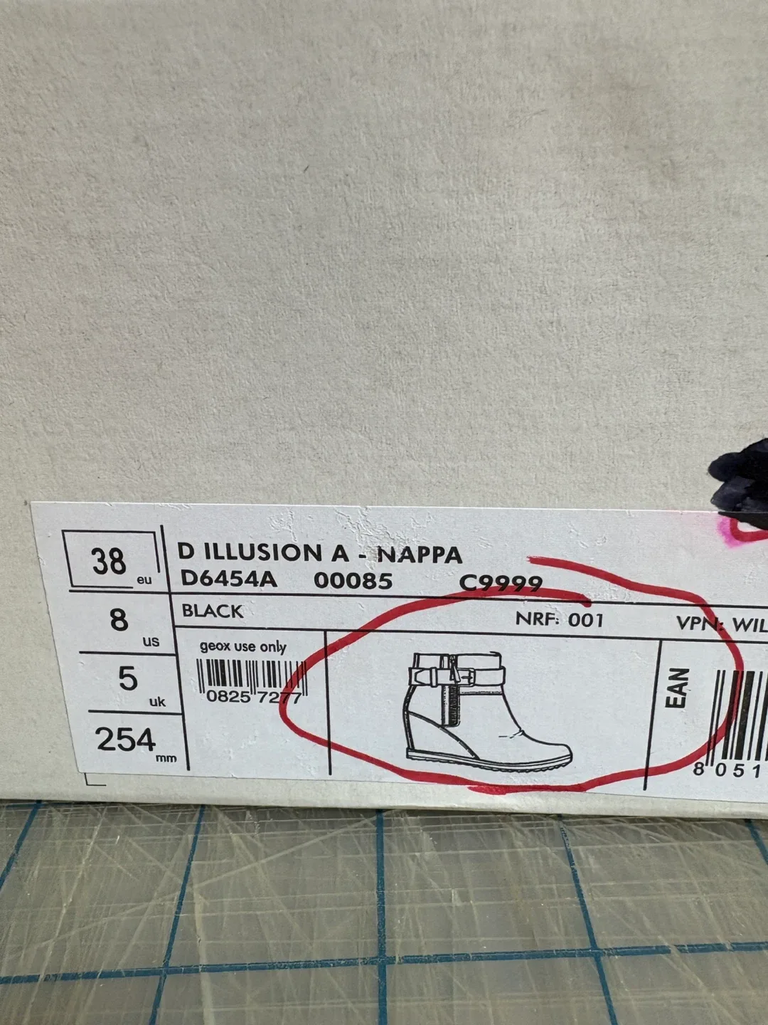 Geox Black Leather Wedge Ankle Boots image indicator(4)