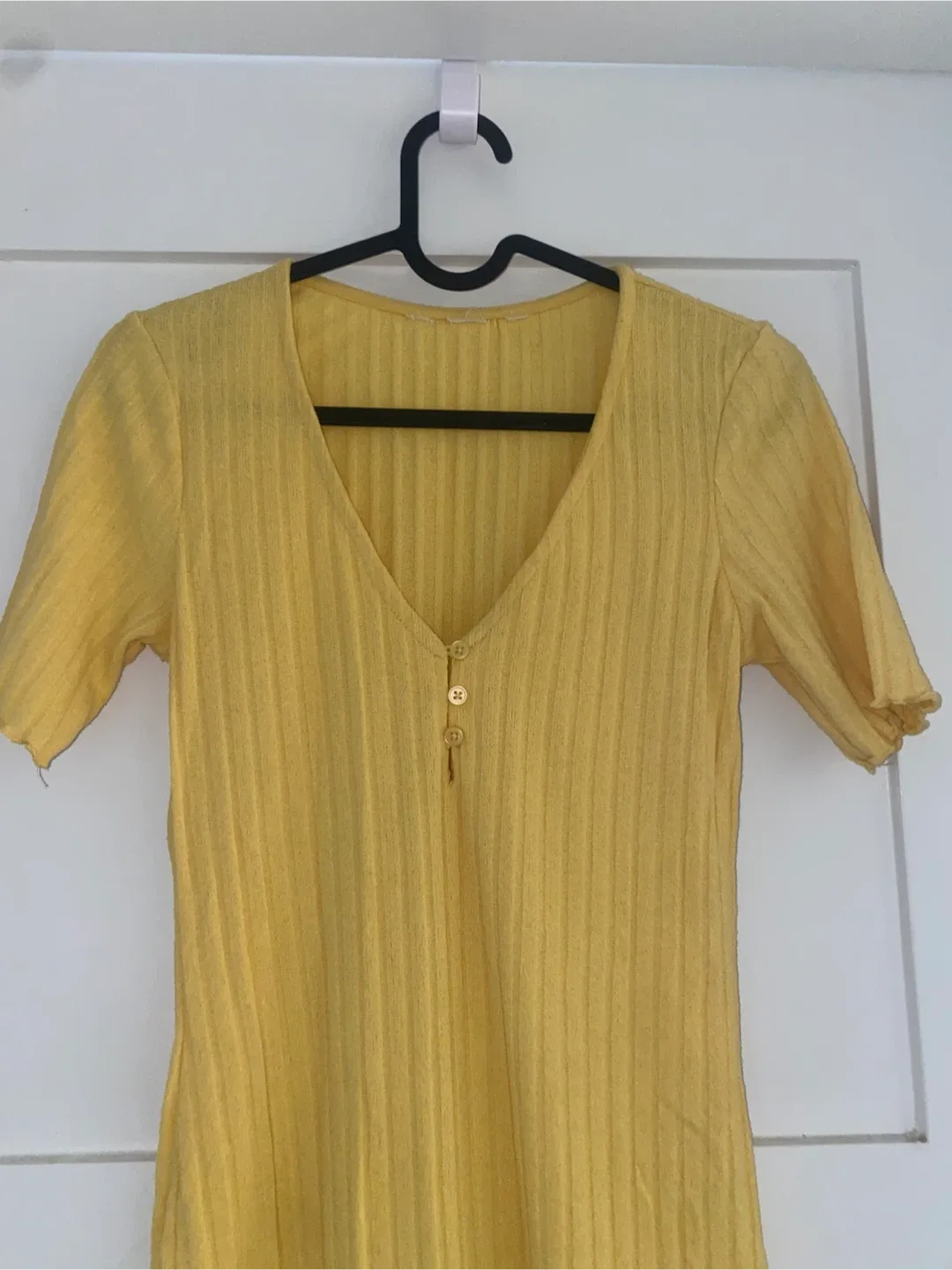 Yellow Ribbed Dress image indicator(3)