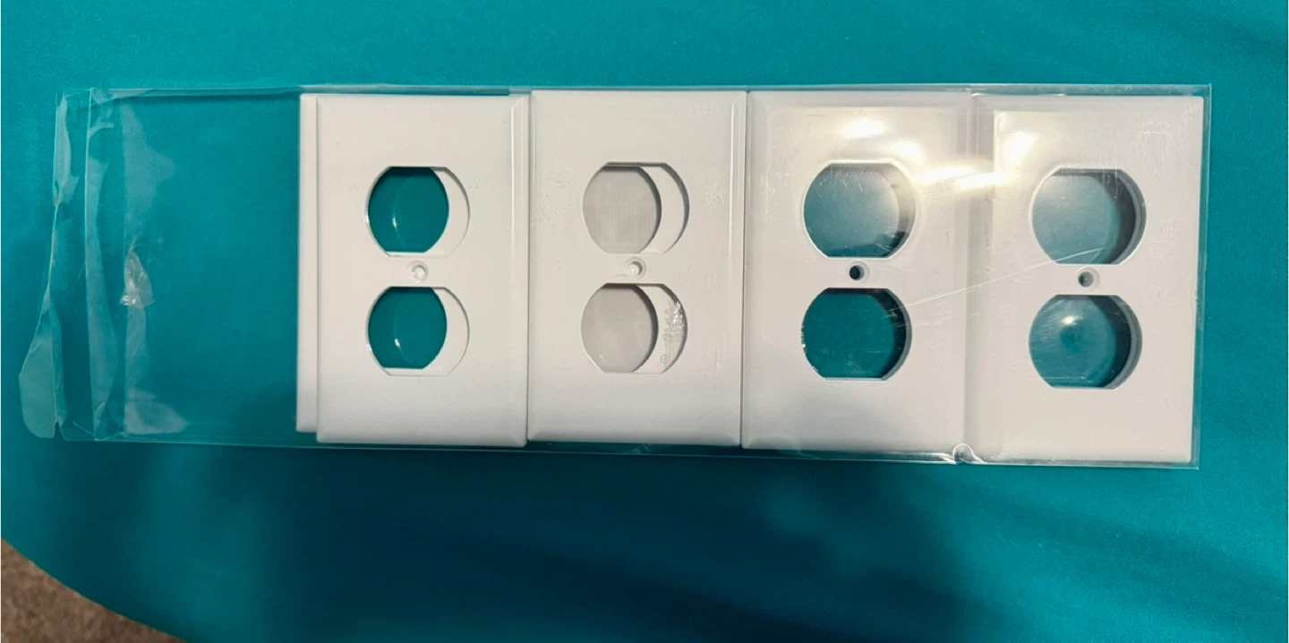 BESTTEN 1-Gang Duplex Outlet Cover - 9 Pack