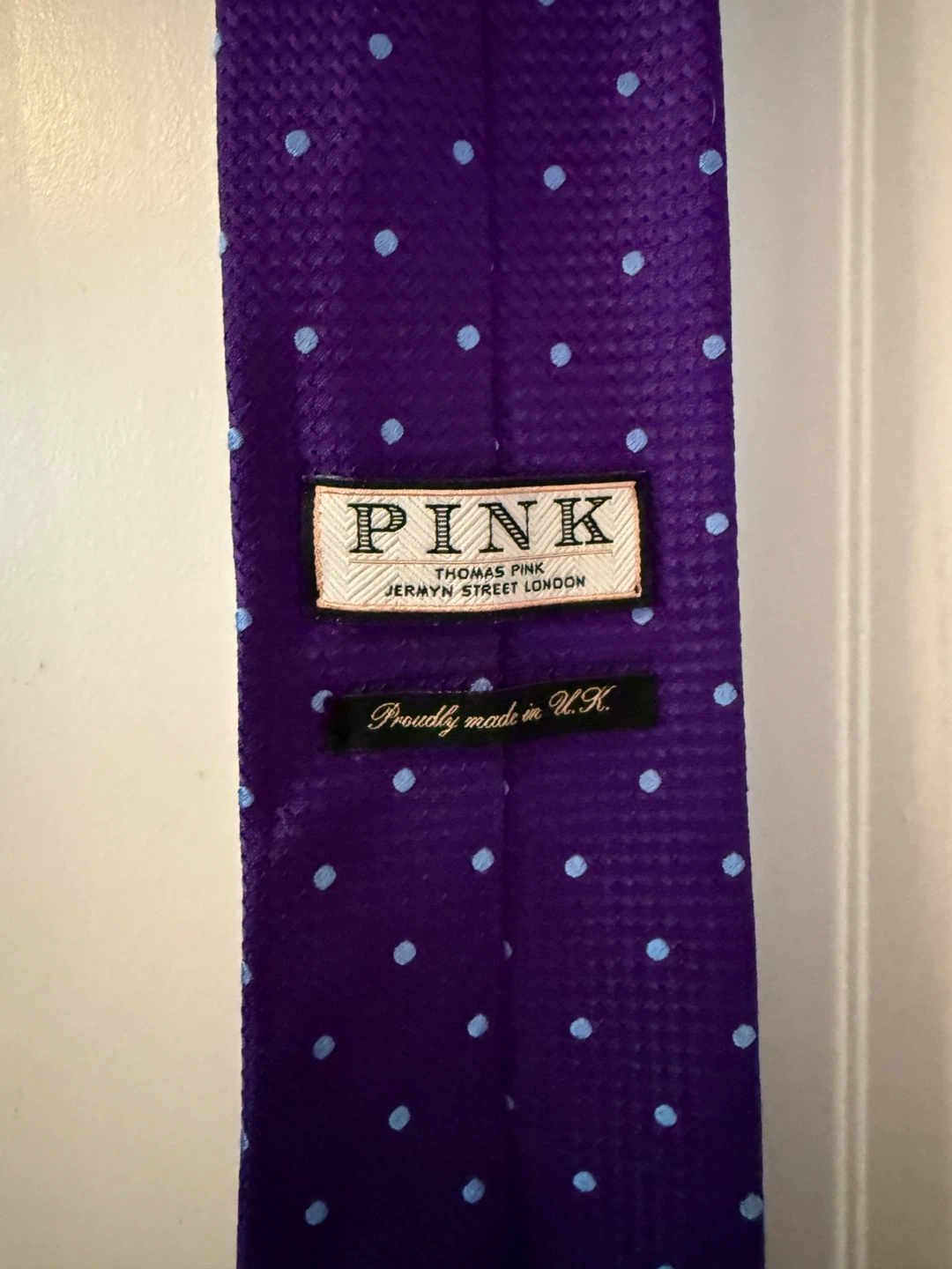 Thomas Pink Purple Polka Dot Tie