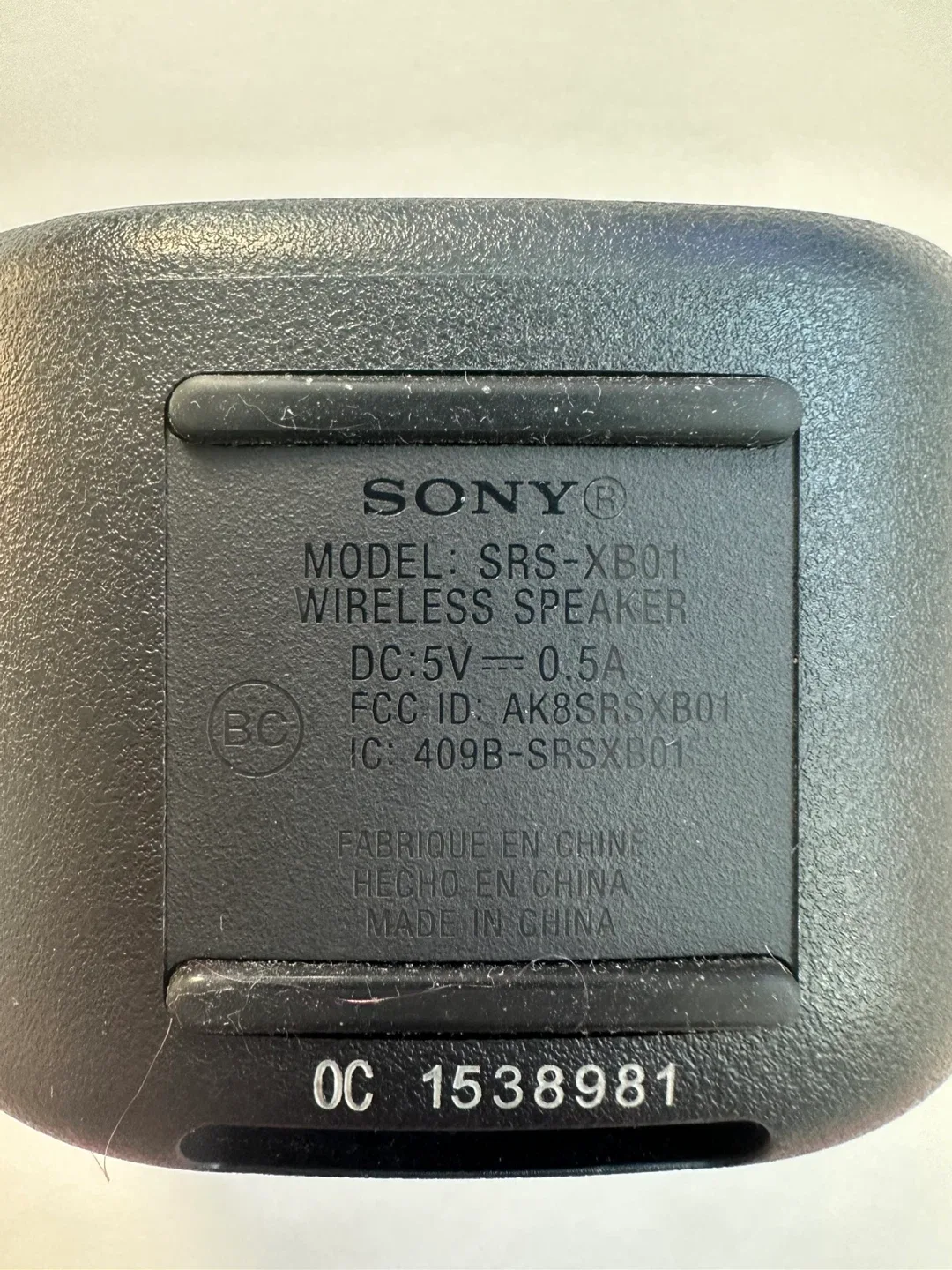 Sony SRS-XB01 Wireless Speaker - Black image indicator(2)