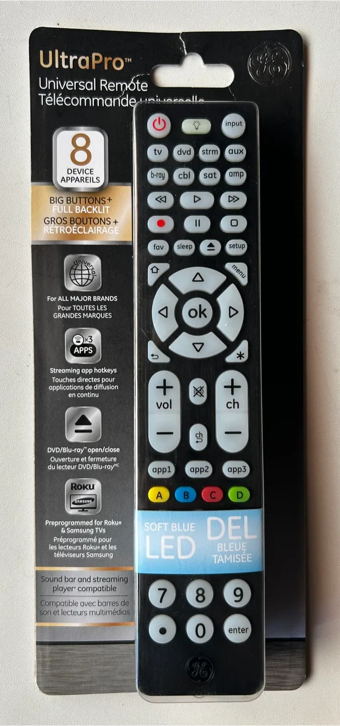 GE UltraPro Universal Remote with Backlight thumbnail
