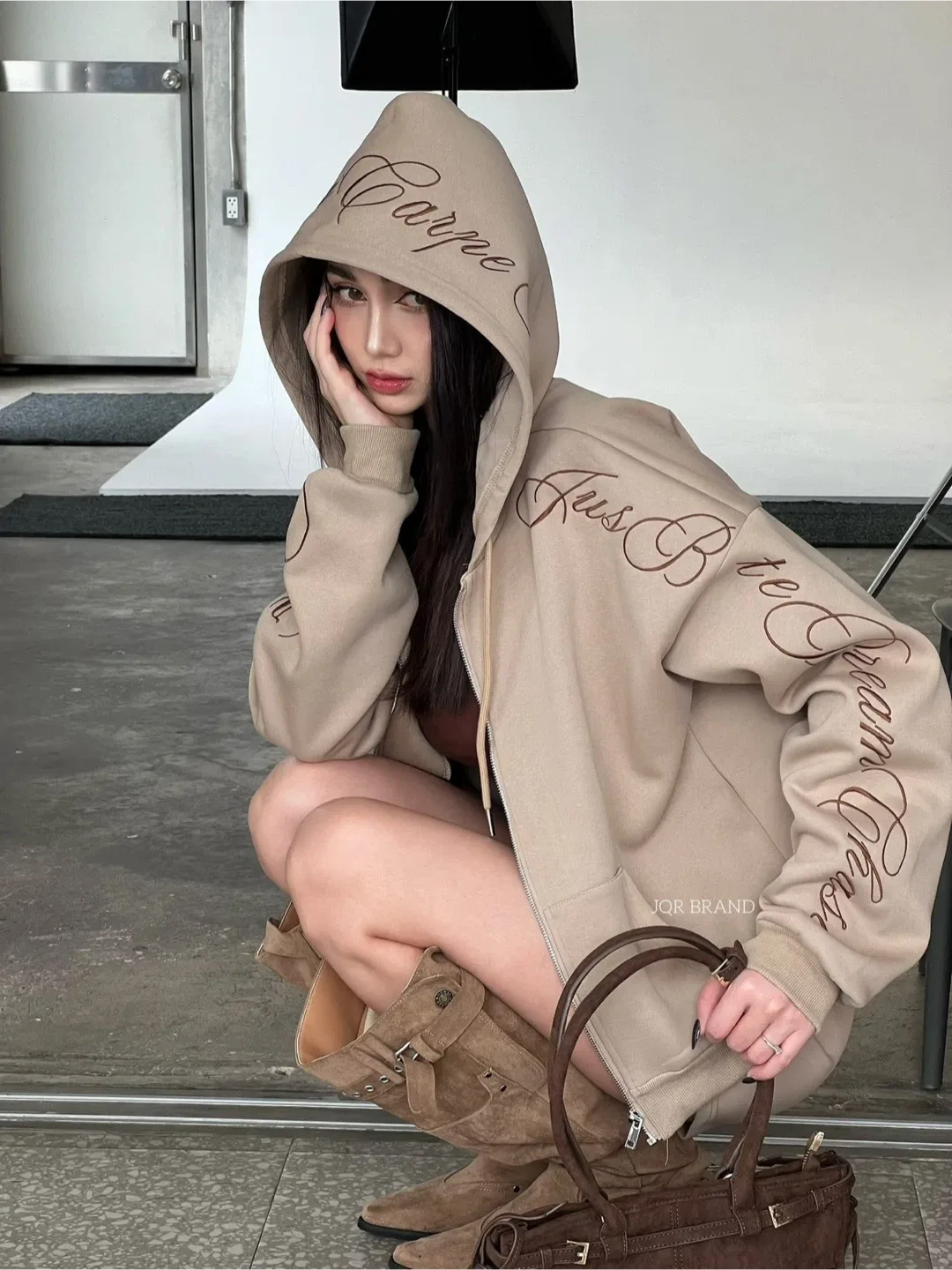 JQR Brand Matching Set - Hoodie and Shorts