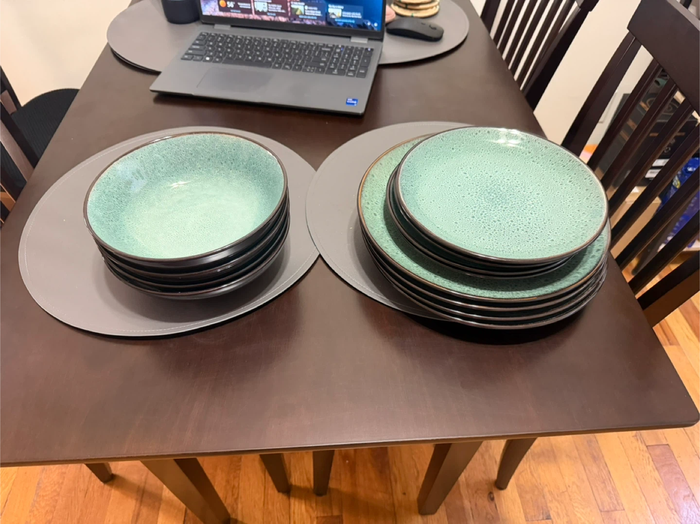 Teal Dinnerware Set - Plates and Bowls - photo 2