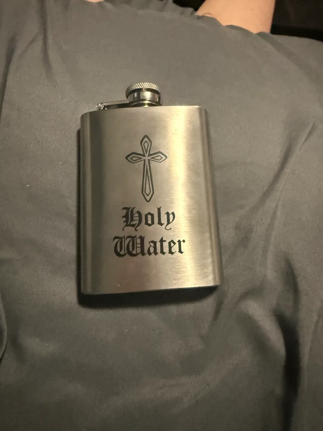 Stainless Steel Holy Water Flask thumbnail
