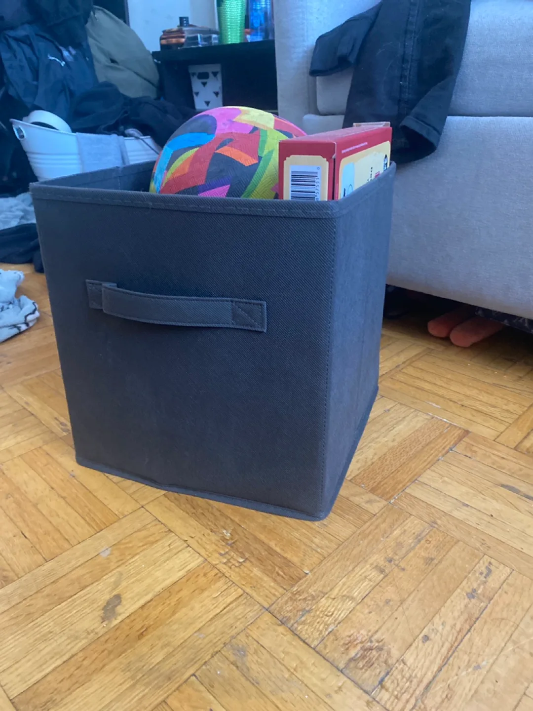 Grey Collapsible Storage Cubes - Set of 3 image indicator(2)