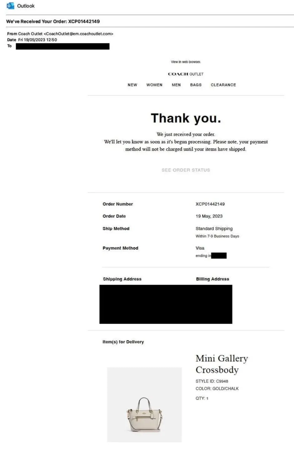 Coach Mini Gallery Crossbody - Gold/Chalk image indicator(2)