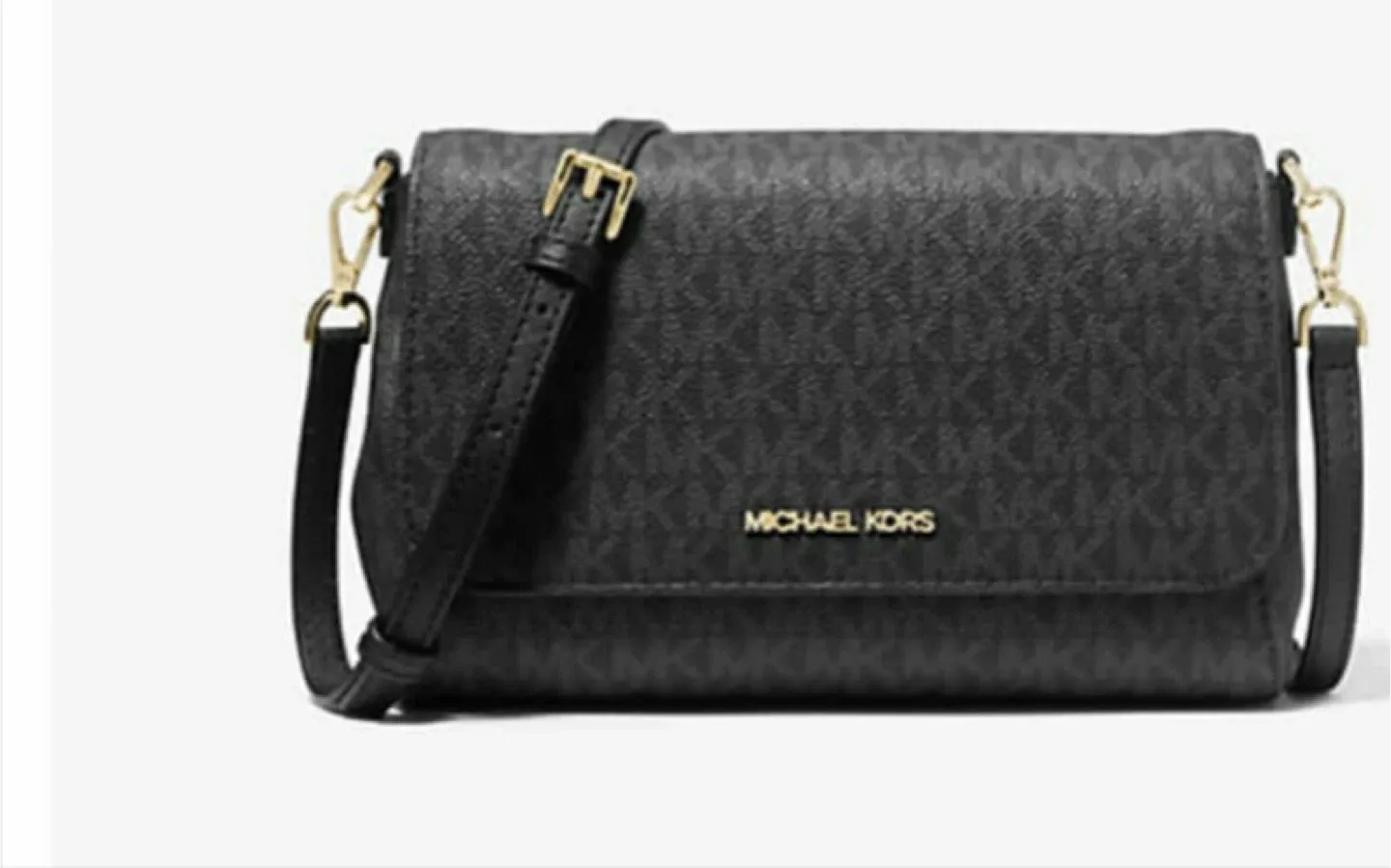 Michael Kors Black Crossbody Bag - Like New! image indicator(5)