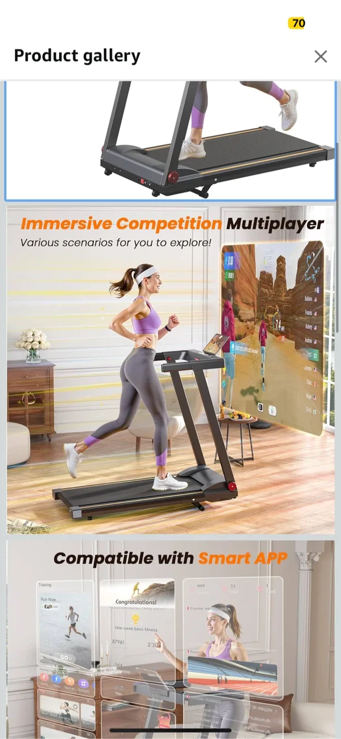 DeerRun Folding Treadmill - Brand New firm price image indicator(2)