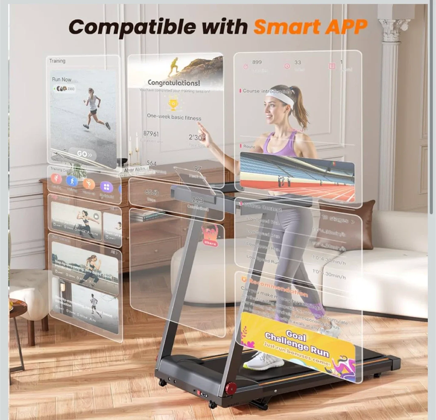 DeerRun Folding Treadmill - Brand New firm price image indicator(3)