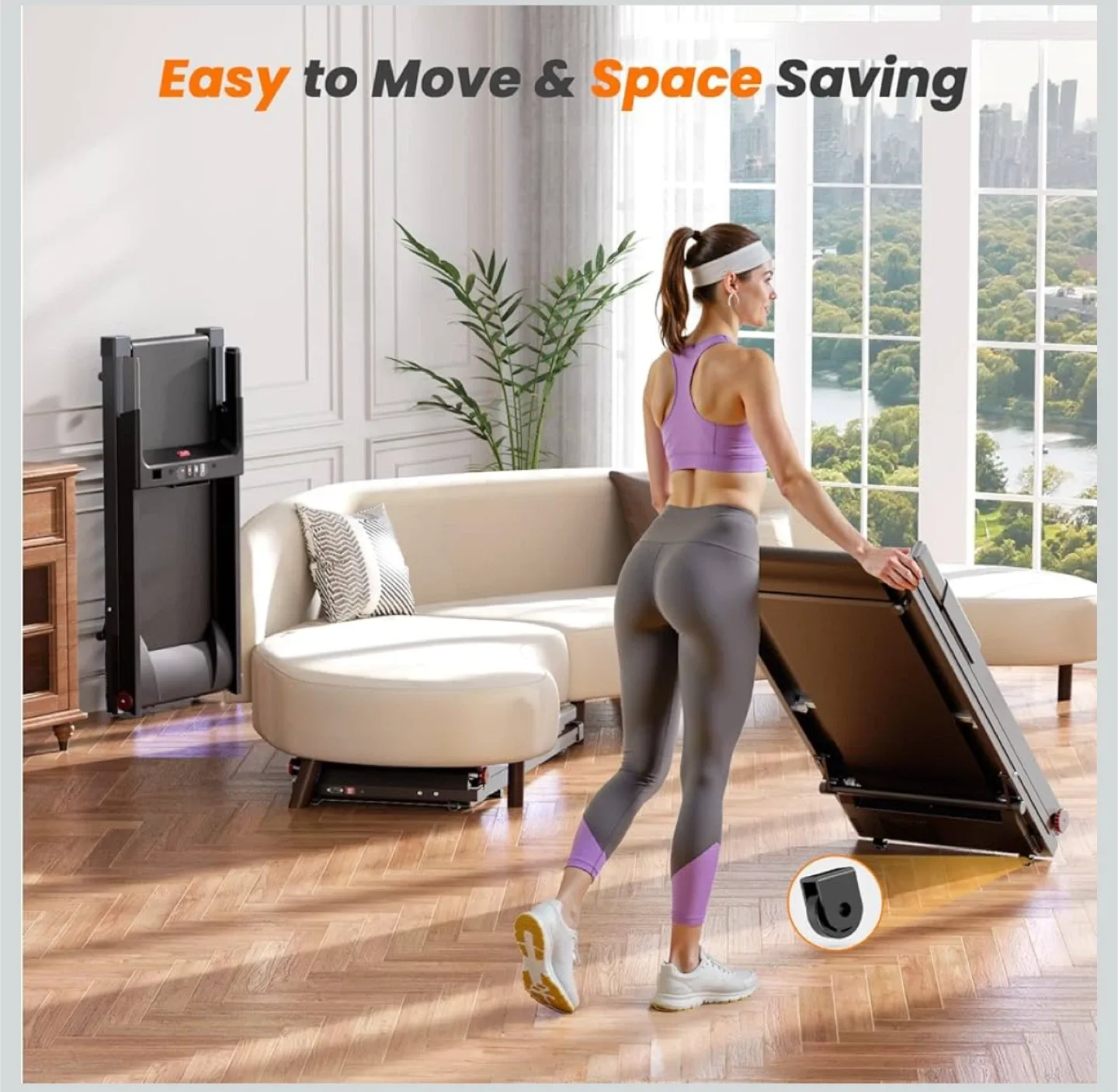 DeerRun Folding Treadmill - Brand New firm price image indicator(6)