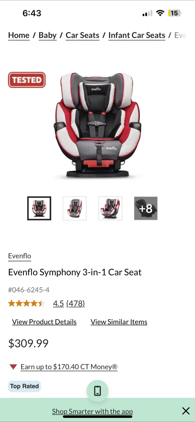 Evenflo Car Seat - Easy Click Installation image indicator(7)