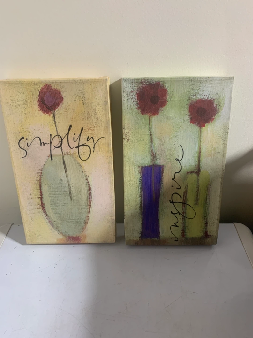 Floral Canvas Wall Art - Set of 2