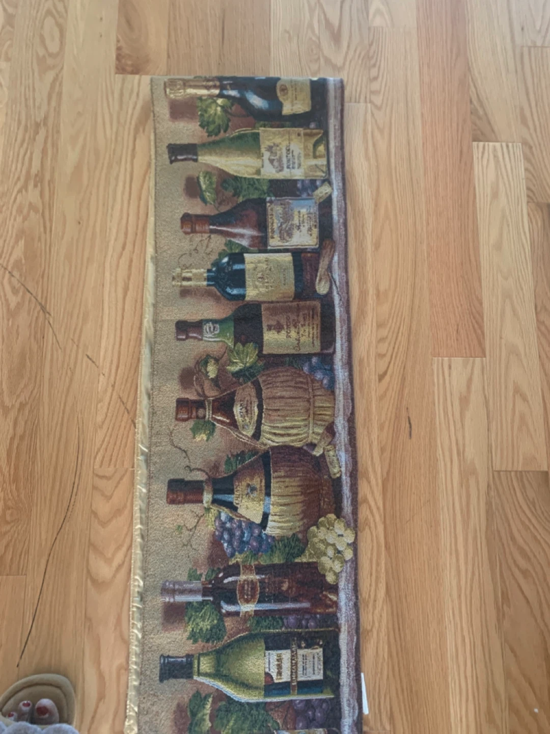 Wine Bottle Tapestry Table Runner - photo 3