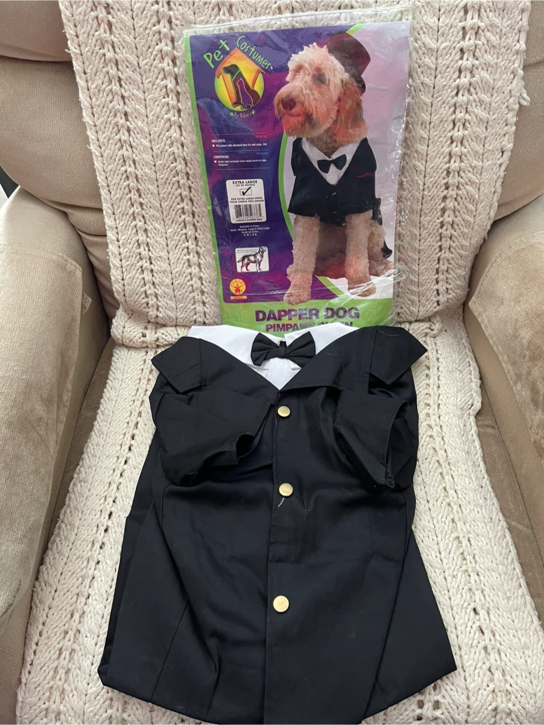 Dapper Dog Pet Costume - Extra Large 🧡