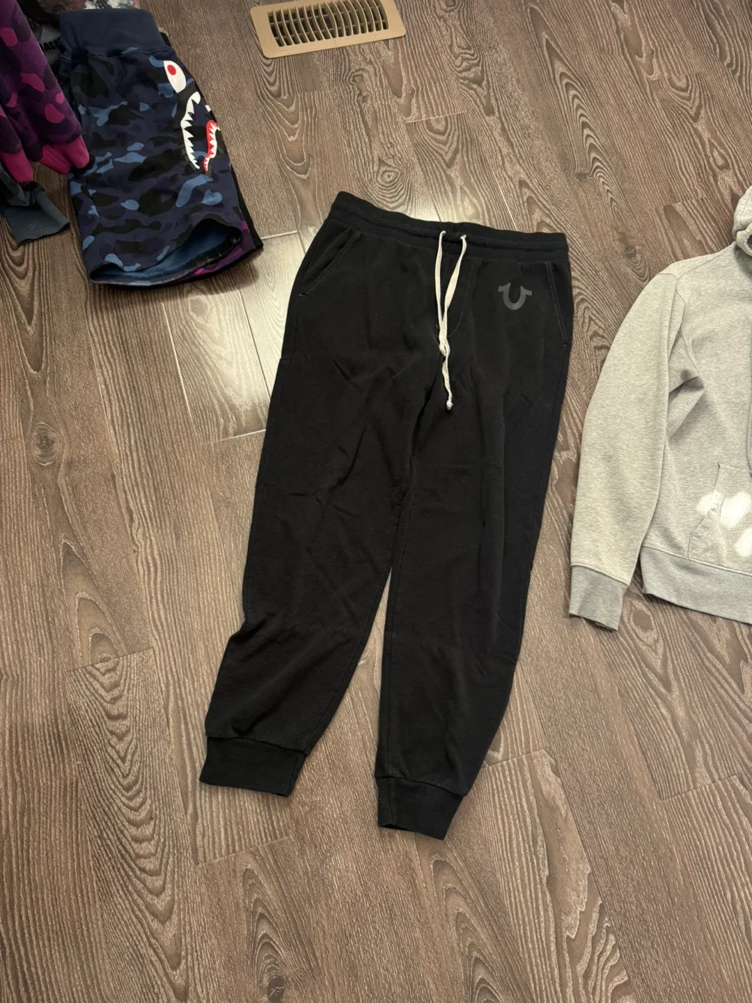 True Religion XL Grey Hoodie & Beanie