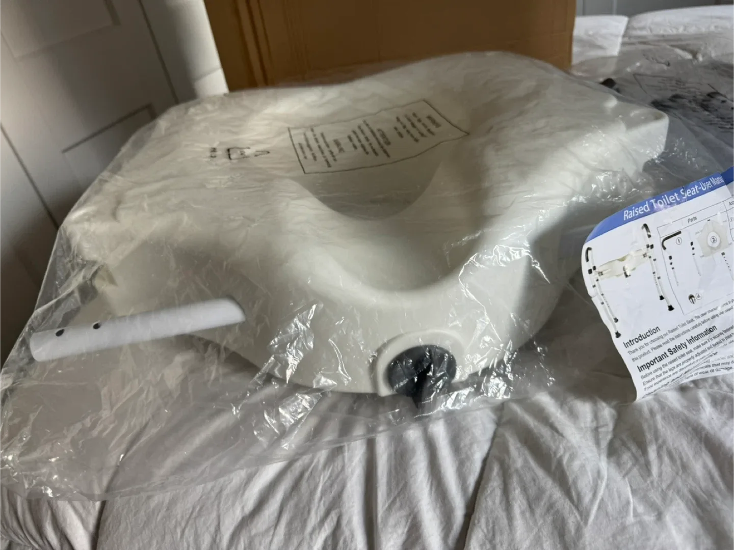 Brand New in Box Elevated Toilet Riser w Handles was $197 image indicator(7)