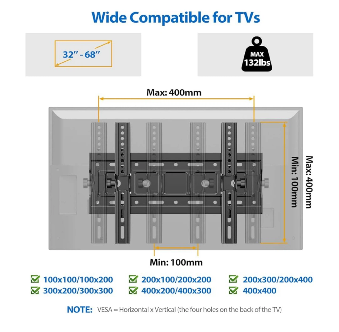 TV Wall Mount for 32"-68" TVs - photo 4
