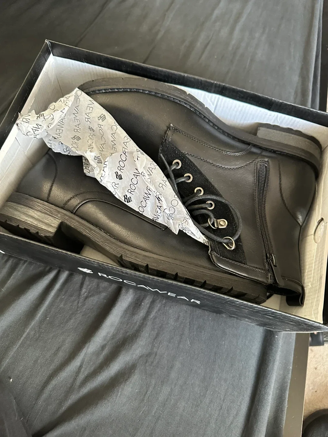 Rocawear Roc-N-Fire-02 Black Boots US 8.5 thumbnail