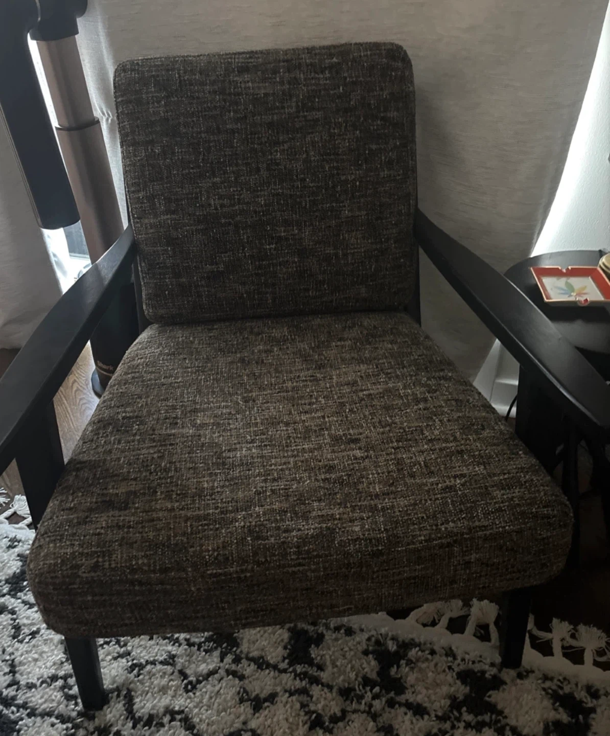 Mid-Century Modern Armchair Black - photo 2