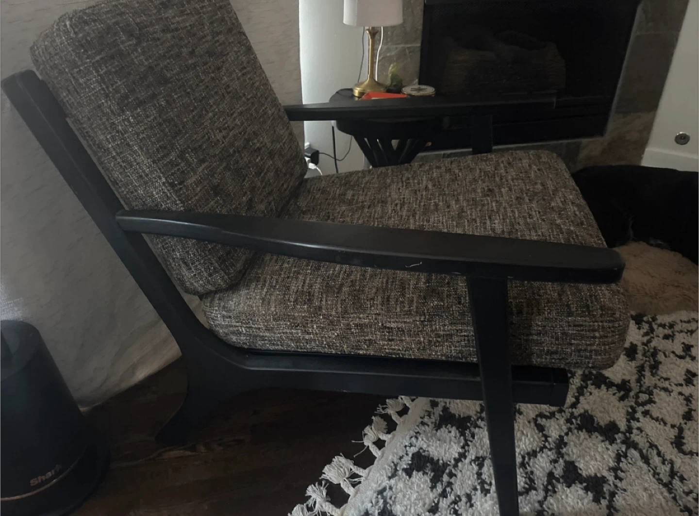 Mid-Century Modern Armchair Black - photo 3